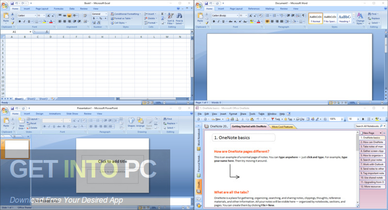 Office 2007 SP3 Enterprise + Visio Pro + Project Pro 2019 Edition Latest Version Download-GetintoPC.com