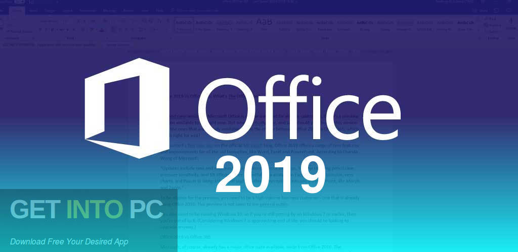 Office 2019 Pro Plus Free Download-GetintoPC.com