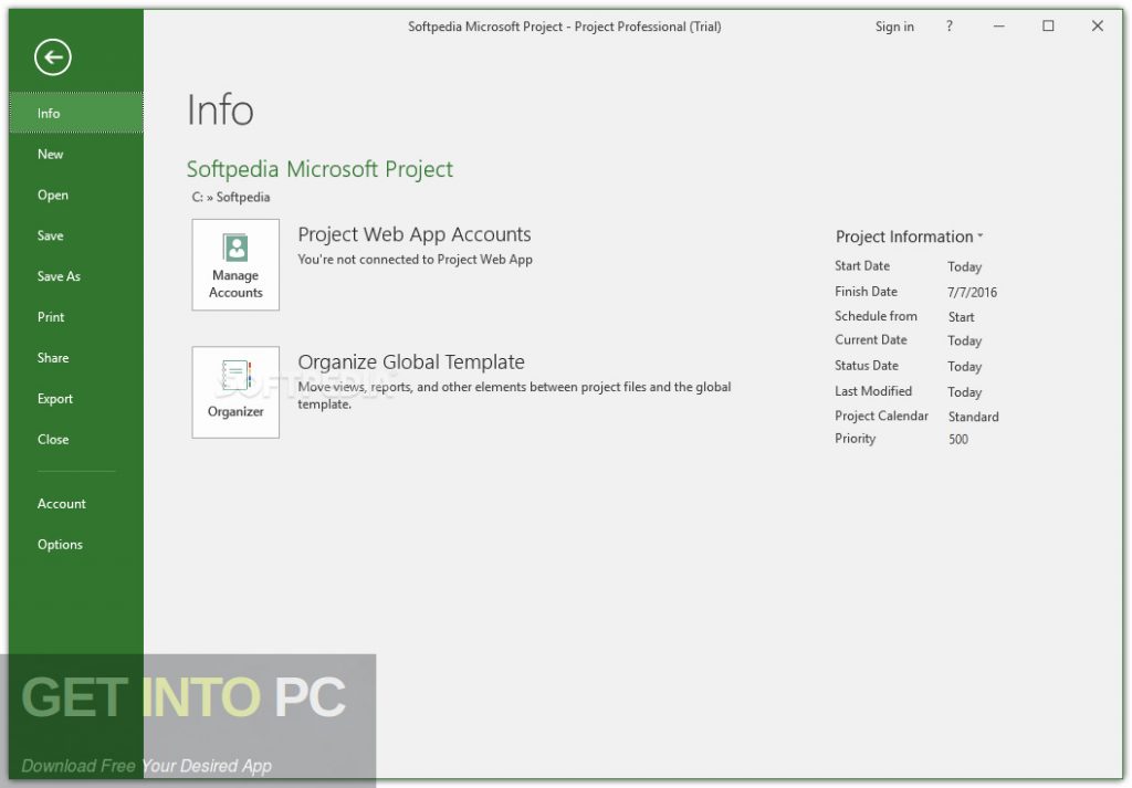 Office Project Professional 2019 Offline Installer Download-GetintoPC.com