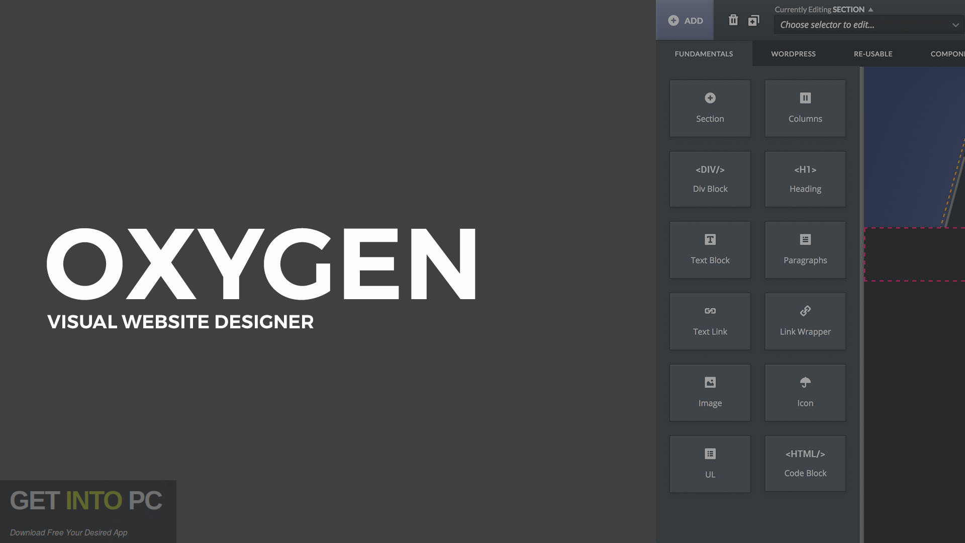Oxygen WordPress Visual Site Builder Free Download-GetintoPC.com
