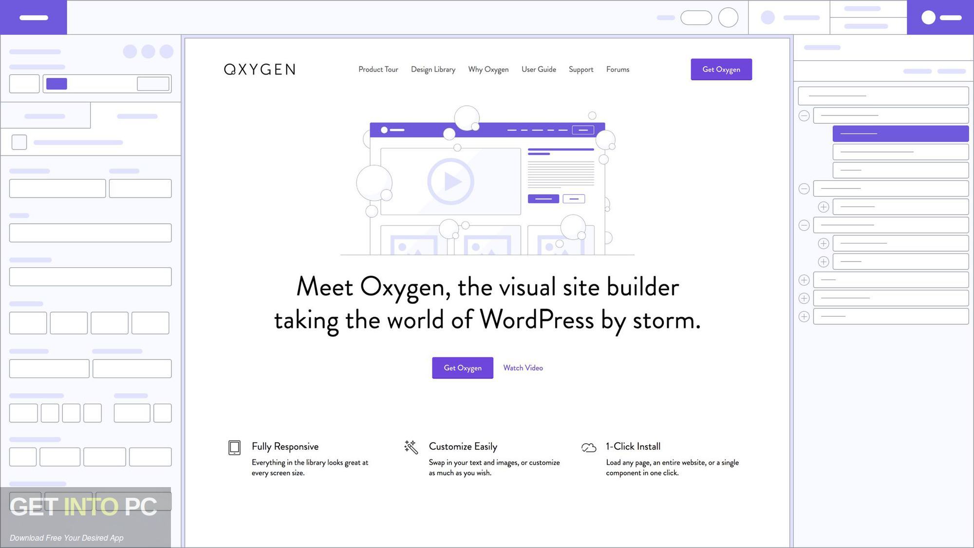 Oxygen WordPress Visual Site Builder Offline Installer Download-GetintoPC.com