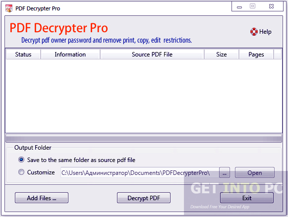 PDF Decrypter Pro Portable Direct Link Download