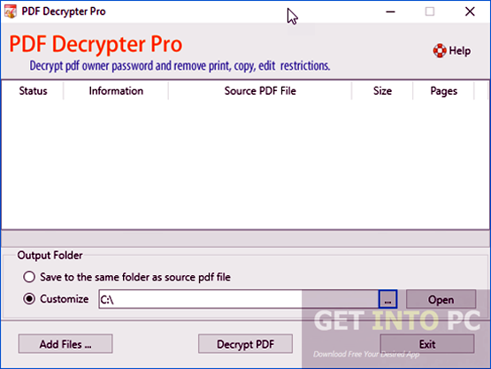 PDF Decrypter Pro Portable Offline Installer Download
