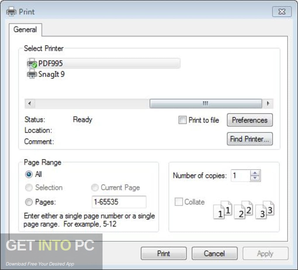 Pdf995 Printer Driver Offline Installer Download-GetintoPC.com