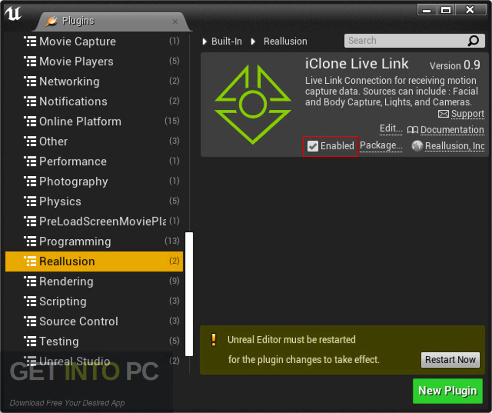 Reallusion Unreal Live Link Plug in Direct Link Download GetintoPC.com