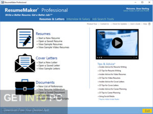 ResumeMaker Professional Deluxe 2020 Direct Link Download-GetintoPC.com