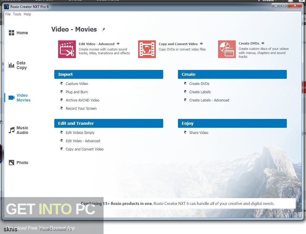 Roxio Creator NXT Pro 6 Offline Installer Download-GetintoPC.com