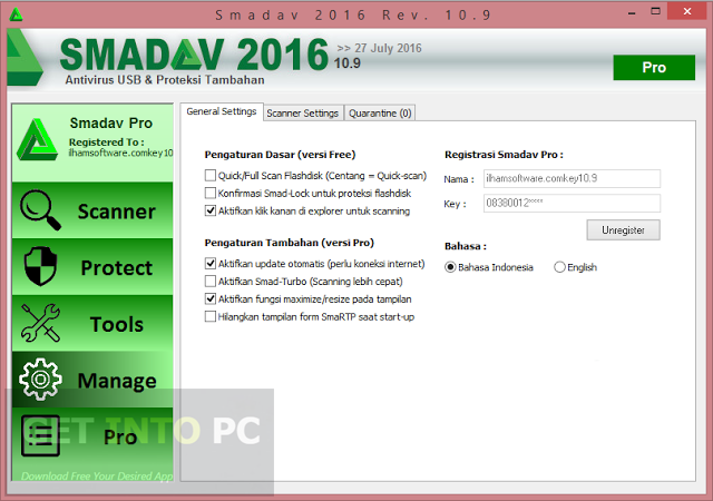 Smadav Pro 10.9 2016 Setup Free Download