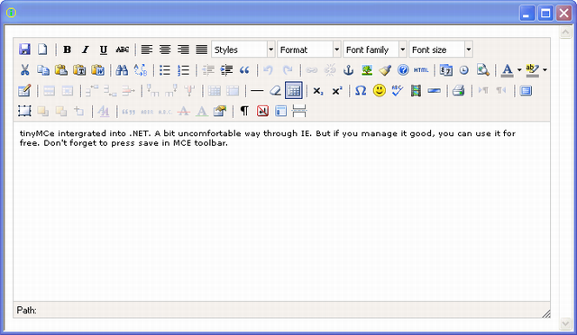 Spicelogic .NET WinForms HTML Editor Control 7.4.11.0 Latest Version Download
