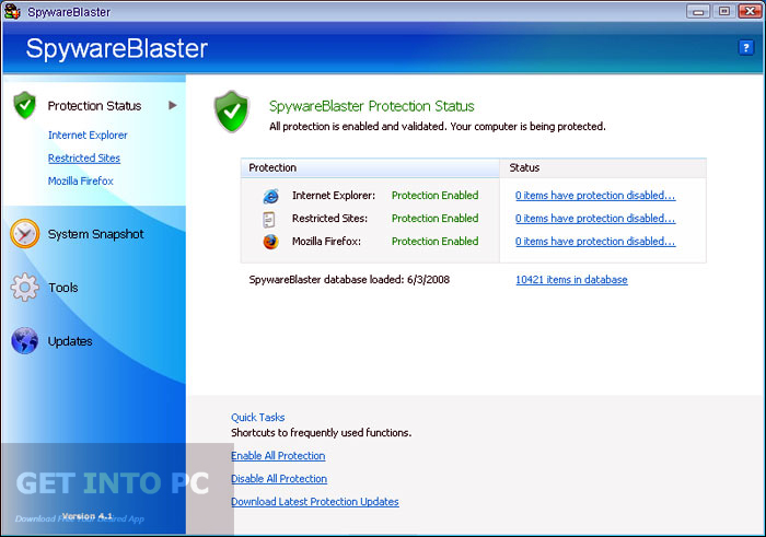 SpywareBlaster Direct Link Download