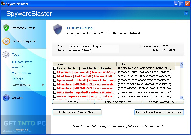 SpywareBlaster Free Download