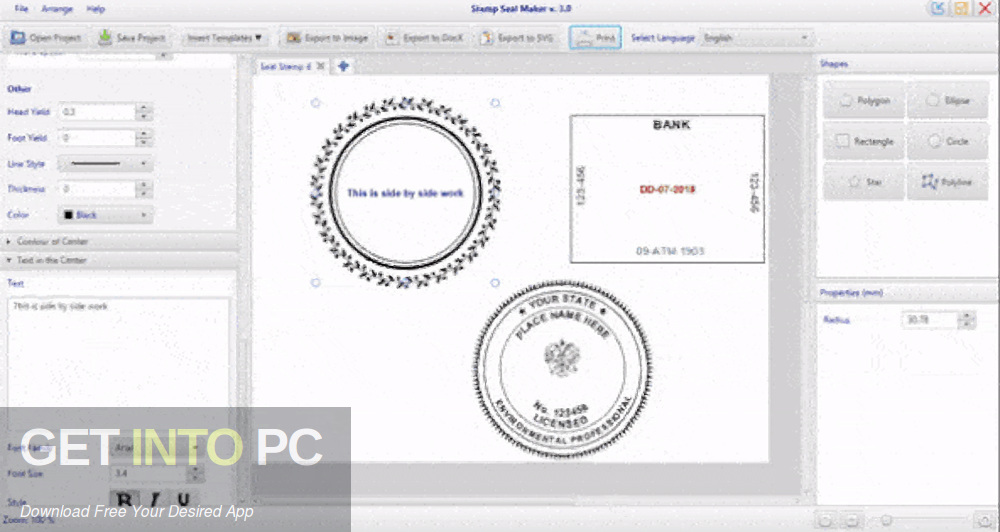 Stamp Seal Maker Direct Link Download-GetintoPC.com