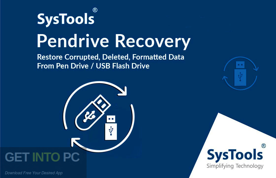 SysTools Pen Drive Recovery 2019 Free Download GetintoPC.com