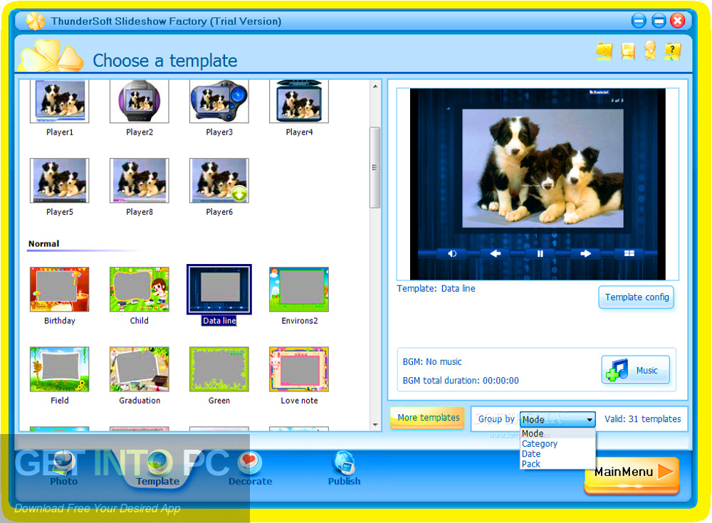 ThunderSoft Slideshow Factory 2019 + Template Offline Installer Download-GetintoPC.com