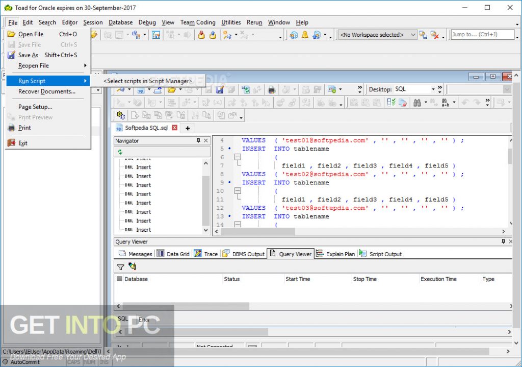 Toad for Oracle 2018 Offline Installer Download-GetintoPC.com