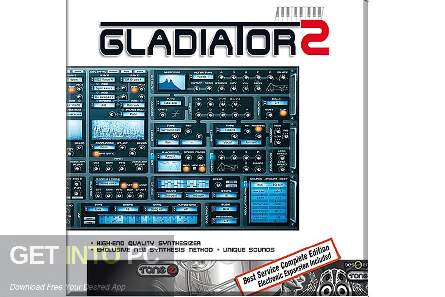 Tone2 Gladiator VSTi Free Download-GetintoPC.com Tone2 Gladiator VSTi Free Download-GetintoPC.com