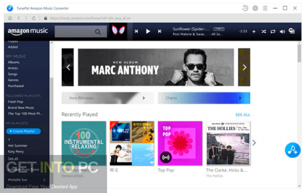 TunePat Amazon Music Converter Premium Latest Version Download-GetintoPC.com
