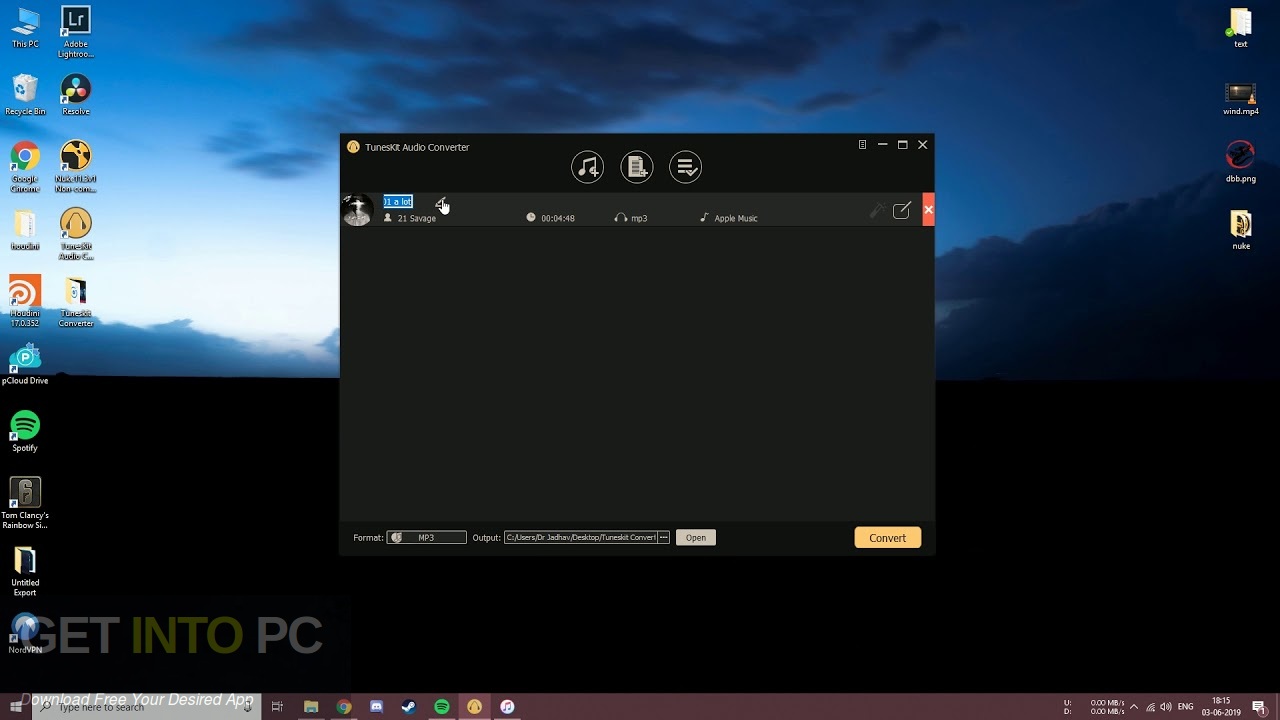 Tuneskit Audio Converter Offline Installer Download GetintoPC.com
