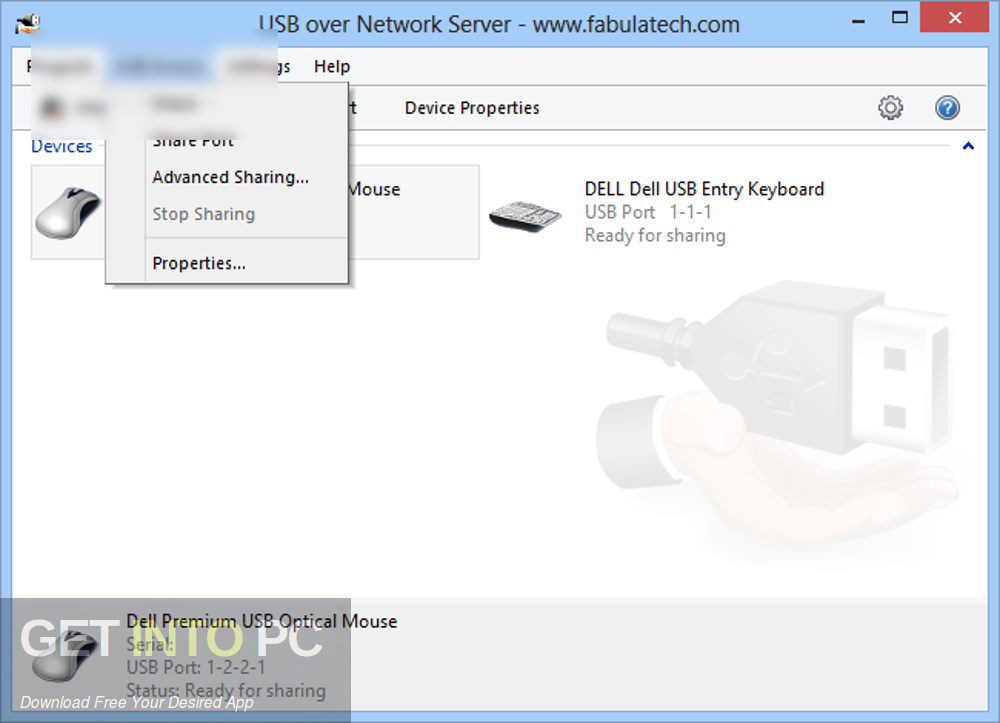USB over Network Direct Link Download GetintoPC.com
