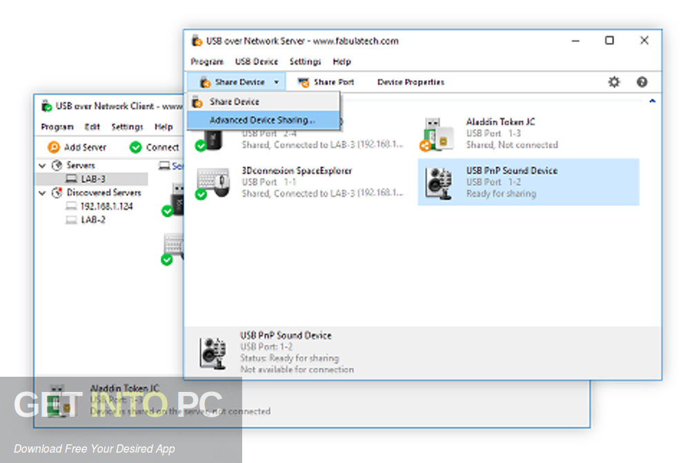 USB over Network Offline Installer Download GetintoPC.com