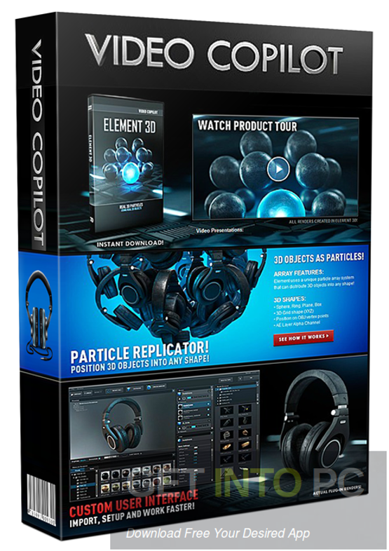 Video Copilot Element 3D 2.2.2 CE + 3D Packs + Pixel Lab Material Pack Download Video Copilot Element 3D 2.2.2 CE Pixel Lab Material Download