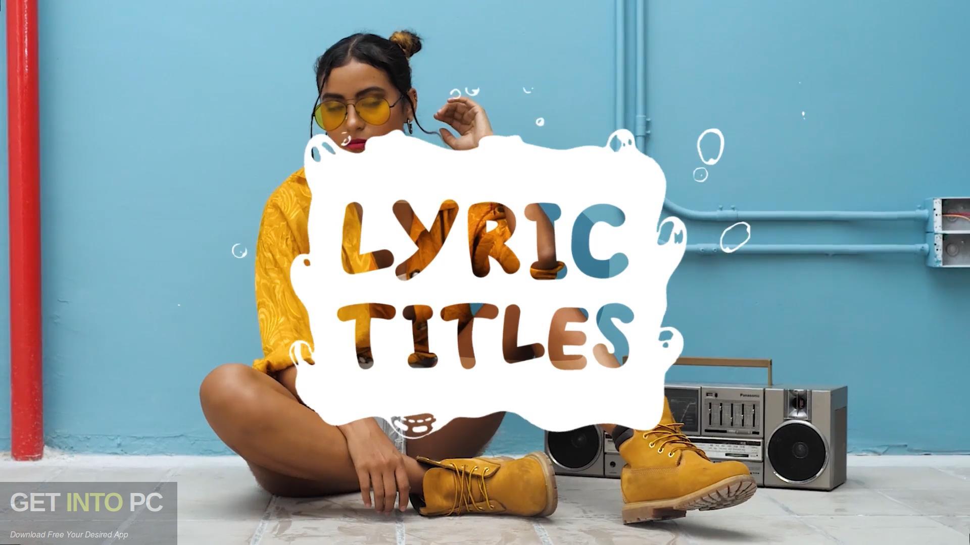 VideoHive - Lyric Titles Template for After Effects Latest Version Download-GetintoPC.com