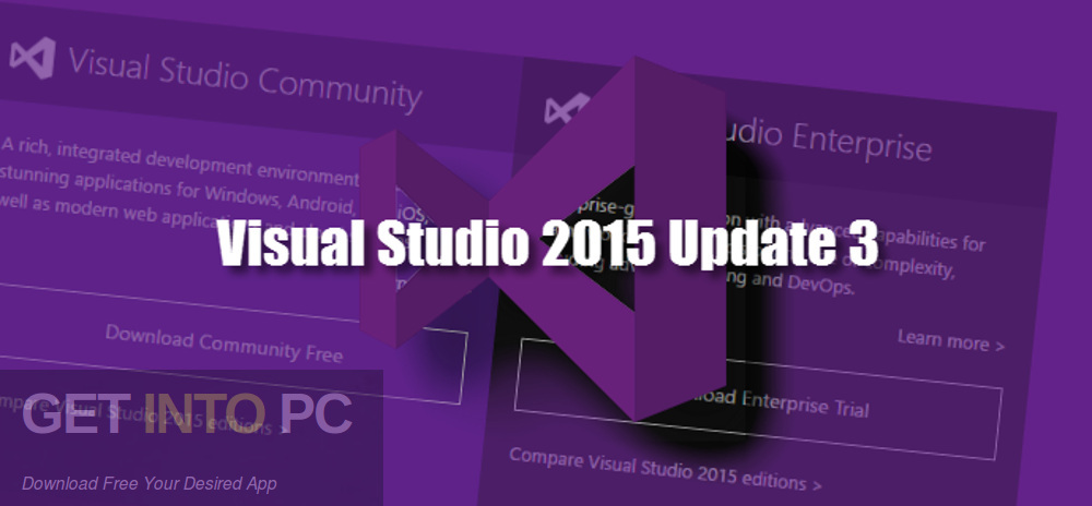 Visual Studio 2015 Update 3 ISO Free Download GetintoPC.com