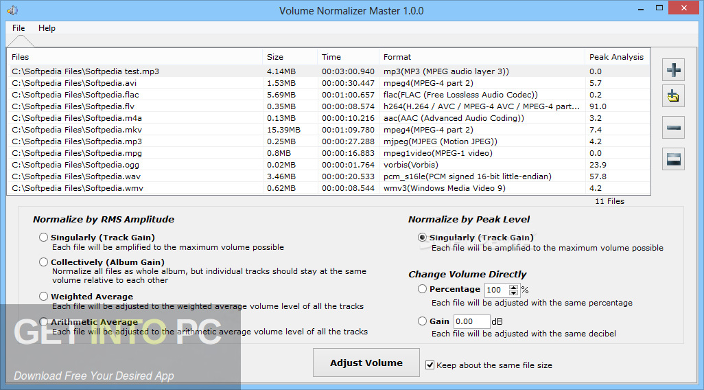Volume Normalizer Master Direct Link Download-GetintoPC.com