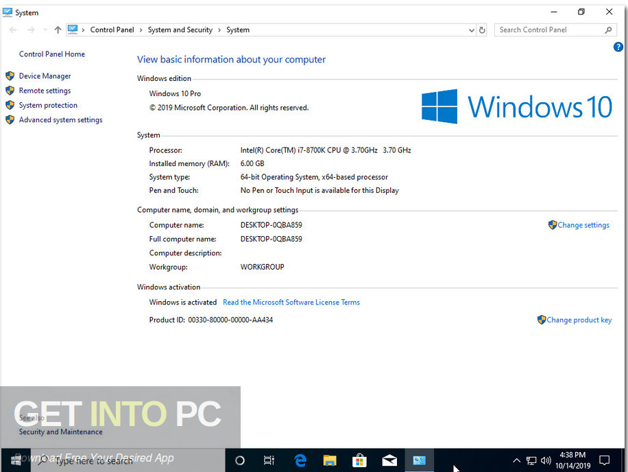 Windows 10 AIO 32 64 Bit 20in1 Updated Oct 2019 Screenshot 14 GetintoPC.com