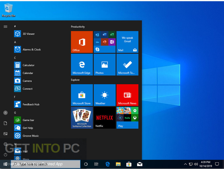 Windows 10 AIO 32 64 Bit 20in1 Updated Oct 2019 Screenshot 17 GetintoPC.com