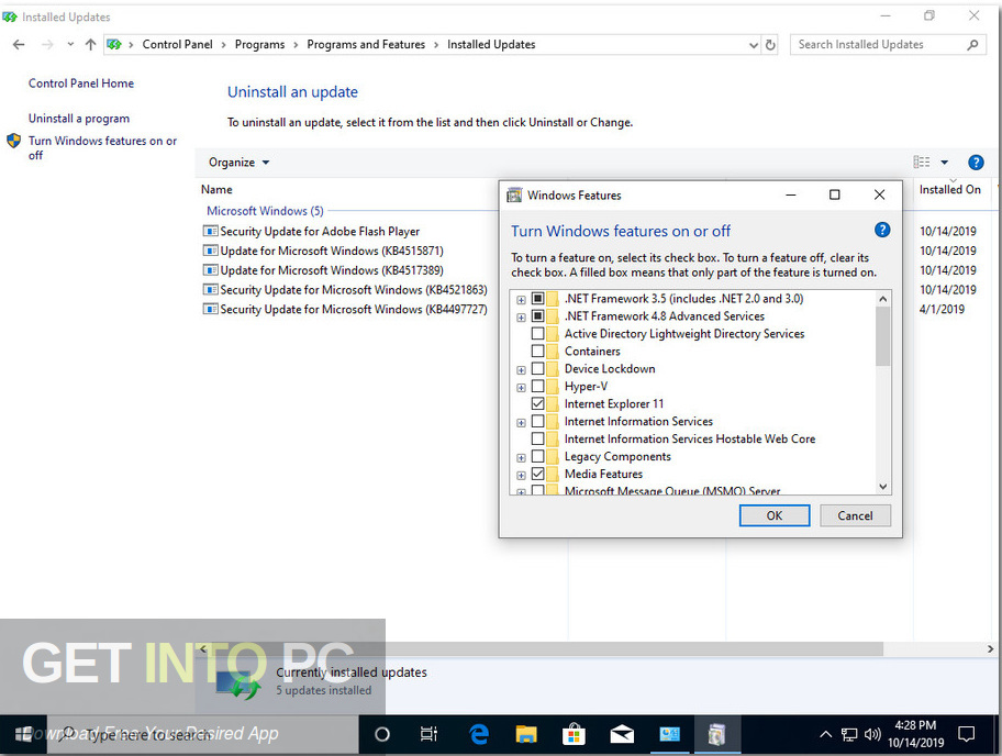 Windows 10 AIO 32 64 Bit 20in1 Updated Oct 2019 Screenshot 6 GetintoPC.com