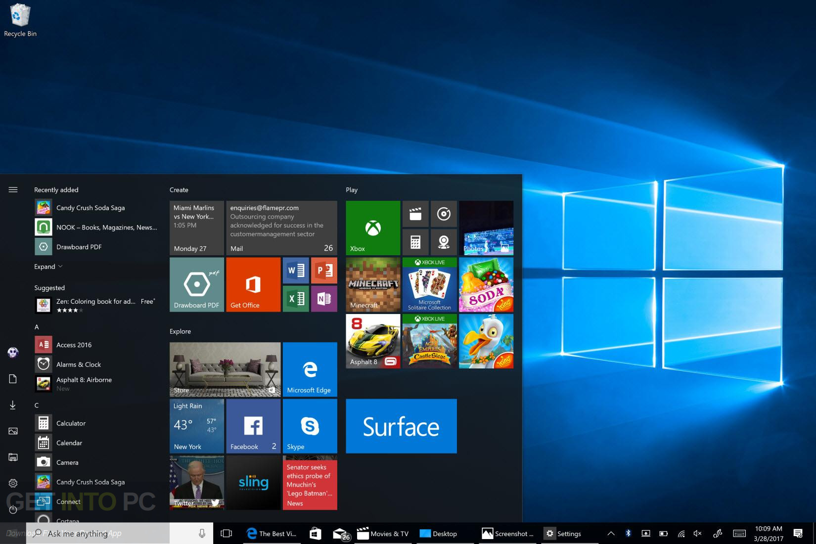 Windows 10 Enterprise Creators Update x64 ISO Offline Installer Download