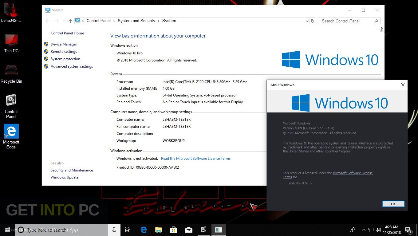 Windows 10 Gamer Edition Jan 2019 Direct Link Download-GetintoPC.com