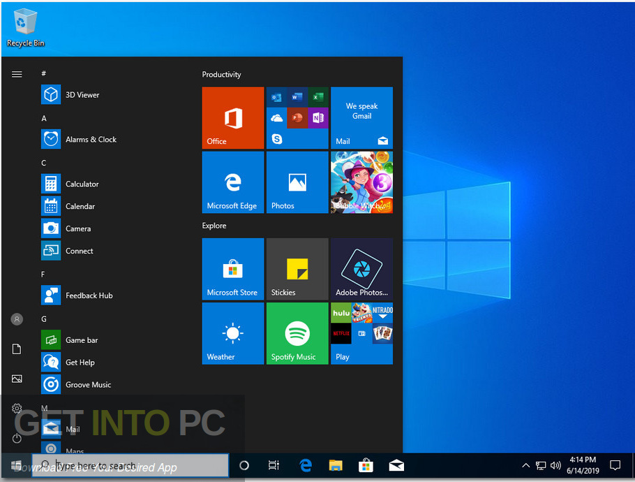 Windows 10 Home Pro 19H1 x64 June 2019 Screenshot 8 GetintoPC.com