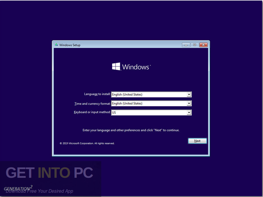 Windows 10 Pro 19H1 incl Office 2019 June 2019 Screenshot 1 GetintoPC.com