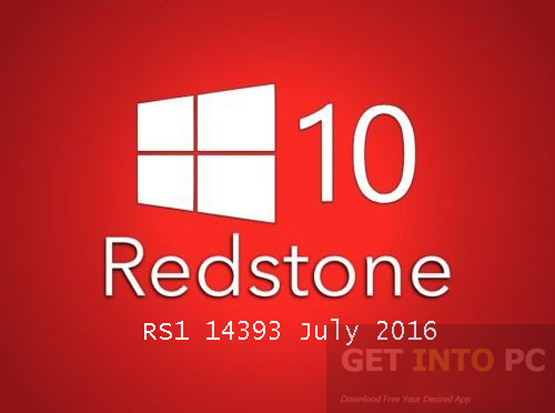 Windows 10 Pro 64 Bit Redstone RS1 14393 July 2016 Free Download