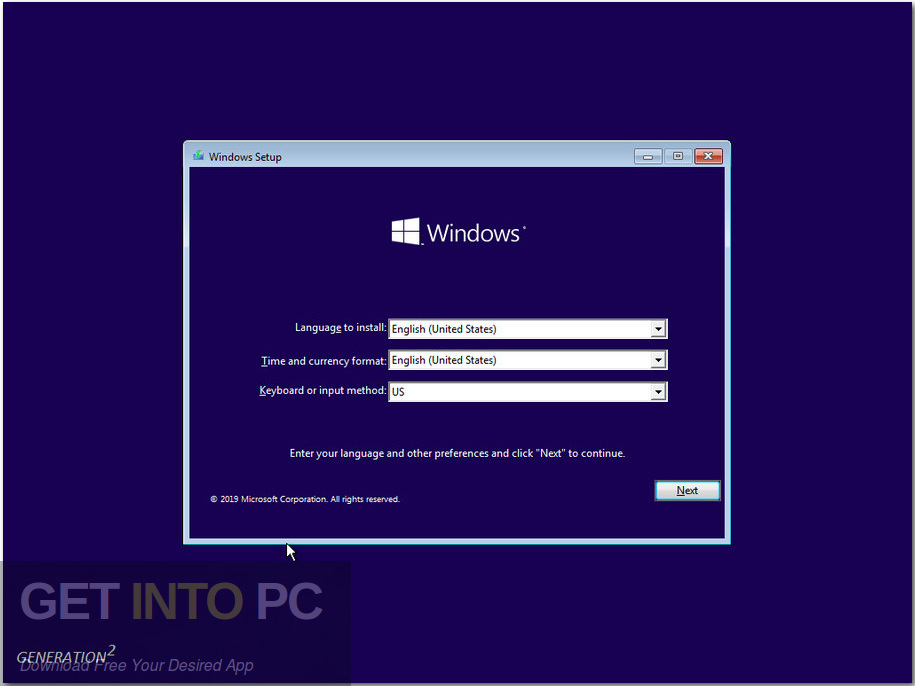 Windows 10 Pro Incl Office 2019 Updated Jan 2020 Screenshot 1 GetintoPC.com