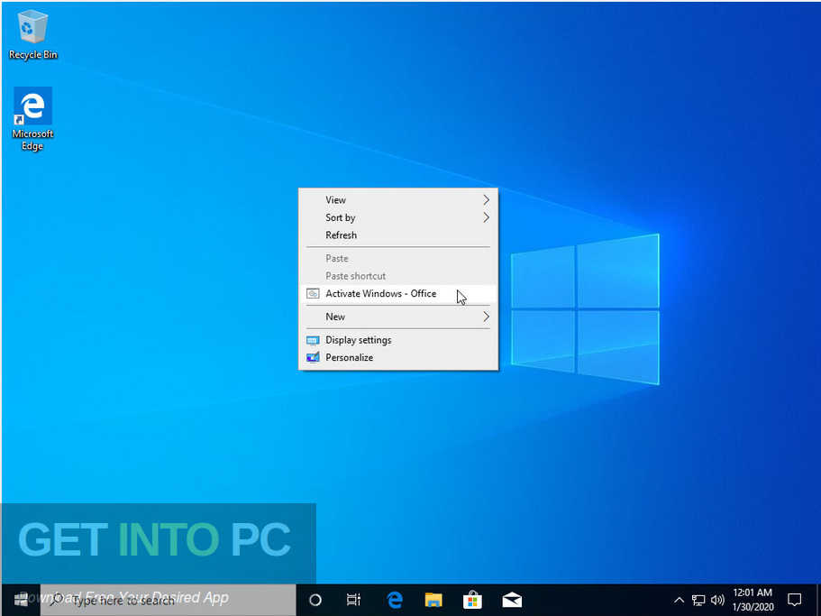Windows 10 Pro Incl Office 2019 Updated Jan 2020 Screenshot 3 GetintoPC.com