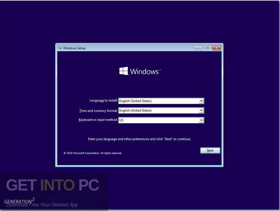 Windows 10 Pro Updated Jan 2020 Screenshot 1 GetintoPC.com