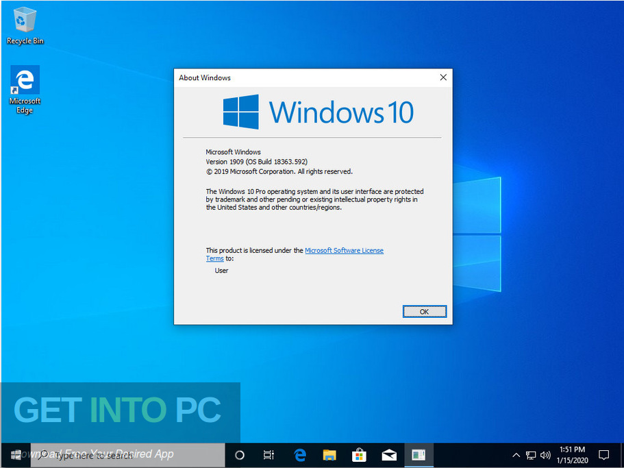 Windows 10 Pro Updated Jan 2020 Screenshot 7 GetintoPC.com
