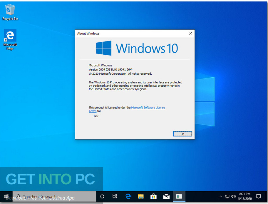 Windows 10 Pro Updated May 2020 Screenshot 6 GetintoPC.com