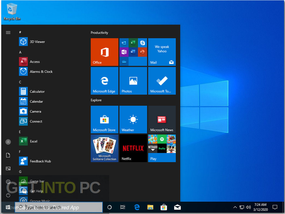 Windows 10 Pro incl Office 2019 Mar 2020 Free Download 11 Windows 10 Pro incl Office 2019 Mar 2020 Screenshot 6 GetintoPC.com