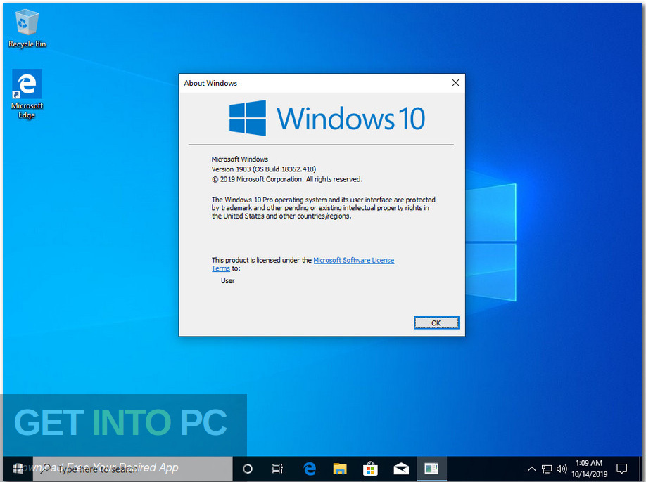 Windows 10 Pro x64 incl Office 2019 Updated Oct 2019 Screenshot 5 GetintoPC.com