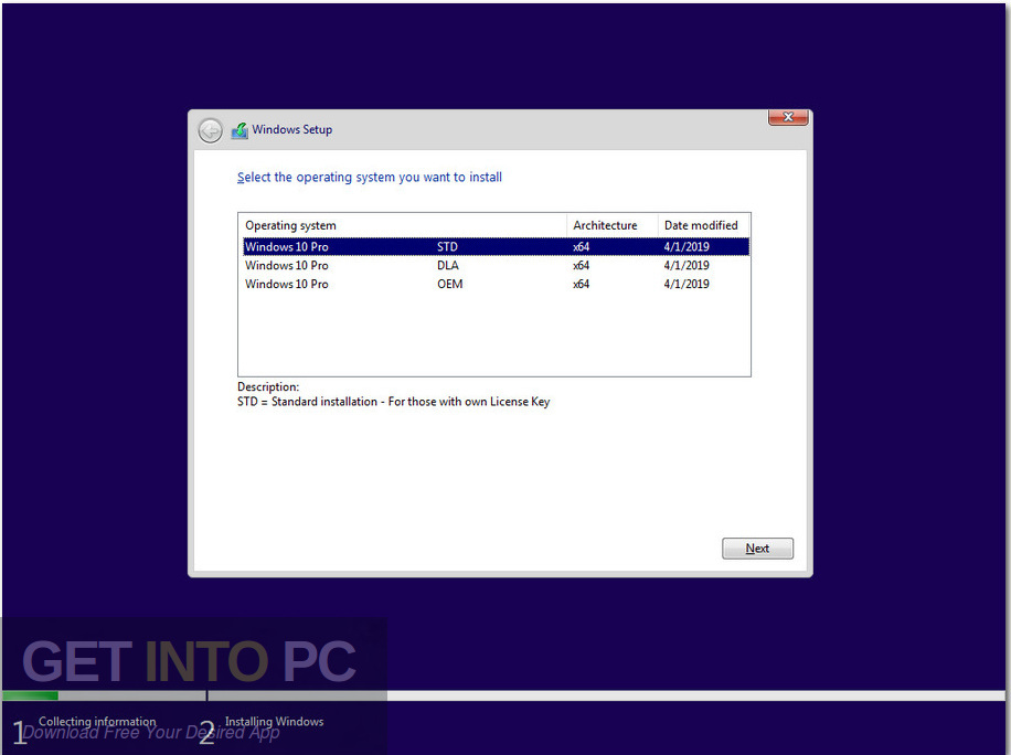 Windows 10 x64 Pro Updated July 2019 Screenshot 2 GetintoPC.com