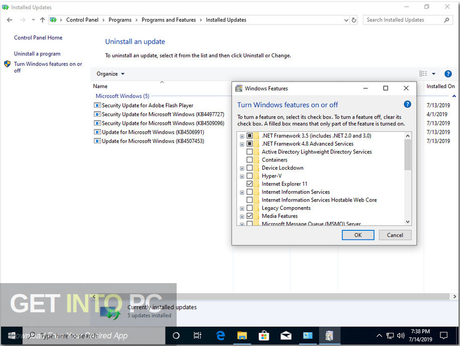 Windows 7 10 All in One ISO Updated July 2019 Screenshot 9 GetintoPC.com