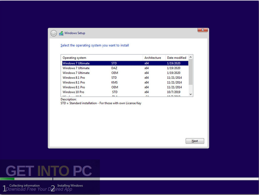 Windows 7 8.1 10 Ultimate Pro Updated Jan 2020 Screenshot 2 GetintoPC.com