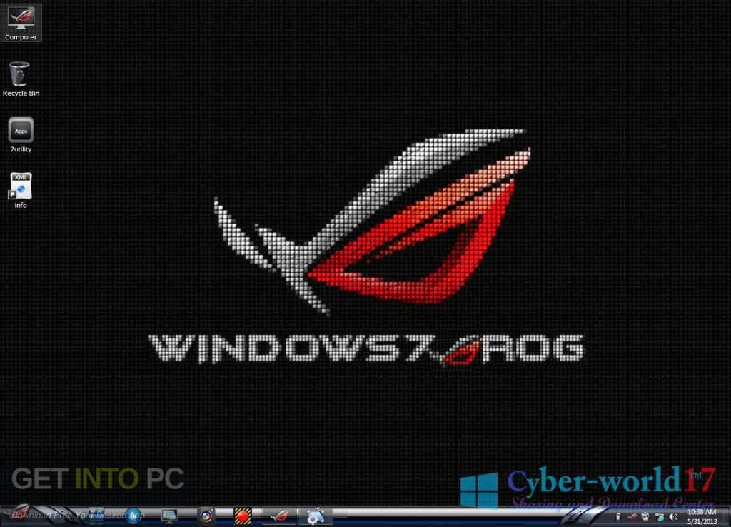 Windows 7 ROG RAMPAGE 64 bit ISO Free Download GetintoPC.com