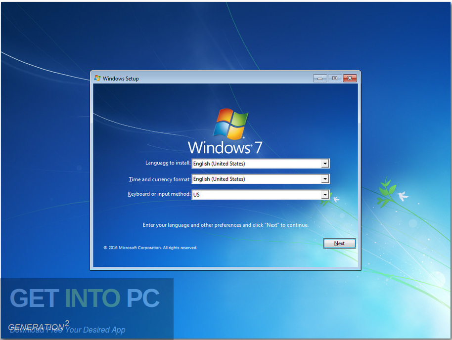Windows 7 SP1 Ultimate JUNE 2020 Screenshot 1 GetintoPC.com