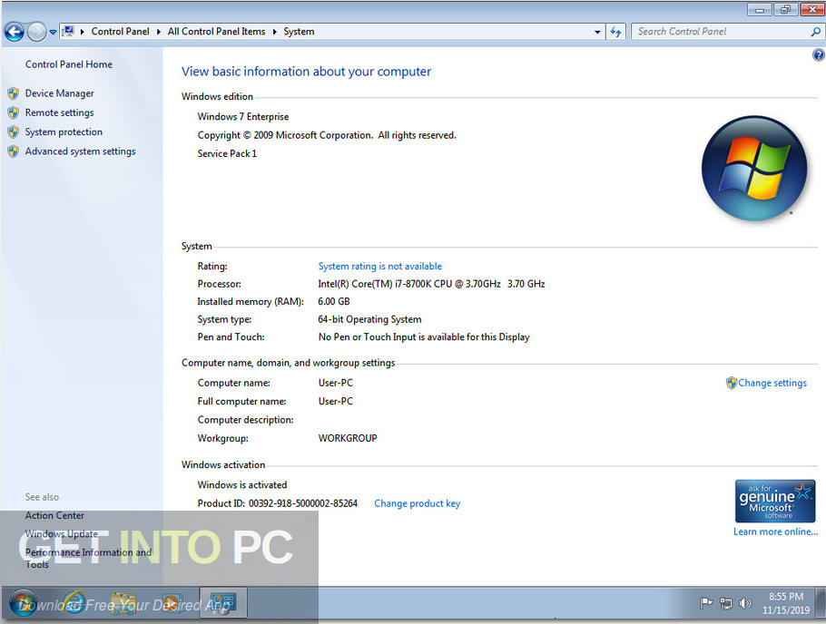 Windows 7 x86 x64 AIO 22in1 Updated Nov 2019 Screenshot 6 GetintoPC.com