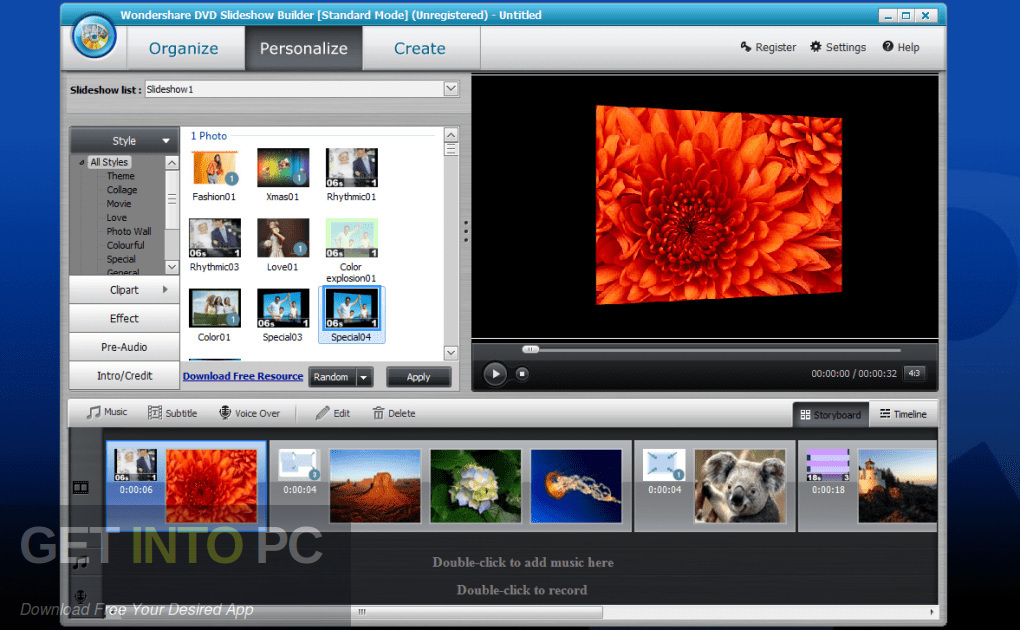 Wondershare DVD Slideshow Builder Deluxe Offline Installer Download-GetintoPC.com